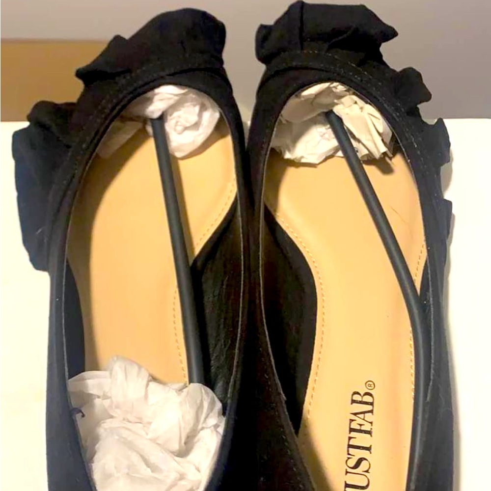 Black Suede Flats